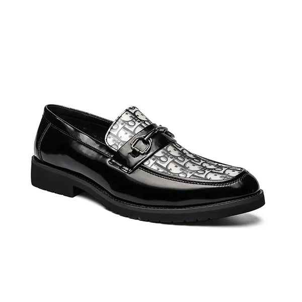 Man Loafers Dress Slip-on Solid Color White Party Daily Wedding Round Toe Fashion Leather Casual shoes