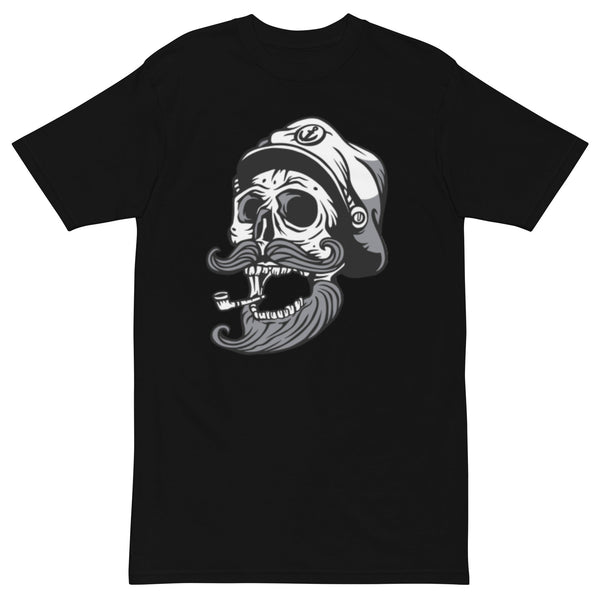 Smoking Skull Men’s premium heavyweight tee